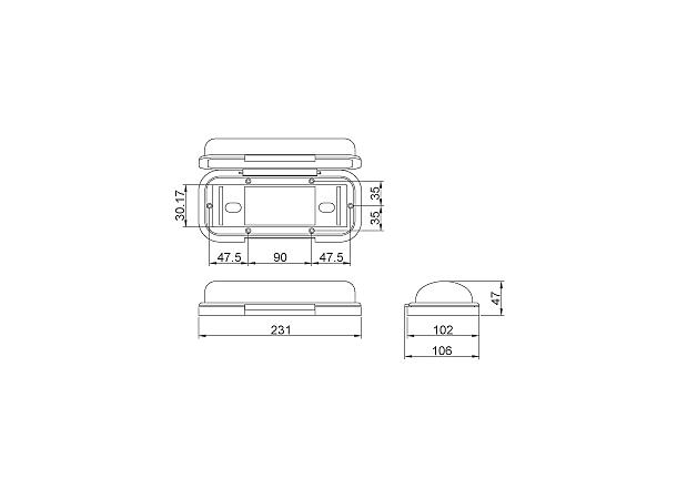 Marine, 1DIN sprutdeksel farget lokk, MRC5